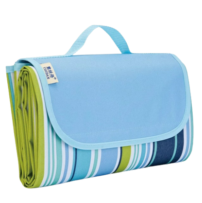 couverture pique nique azur rayé